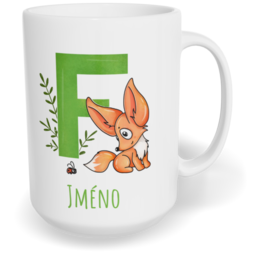 Hrnek klasický velký s vlastním potiskem - Jméno F