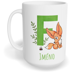 Hrnek klasický velký s vlastním potiskem - Jméno F