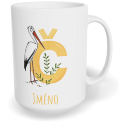 Hrnek klasický velký s vlastním potiskem - Jméno Č