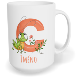 Hrnek klasický velký s vlastním potiskem - Jméno C