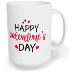 Hrnek klasický velký s vlastním potiskem - Happy Valentine`s day