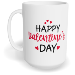 Hrnek klasický velký s vlastním potiskem - Happy Valentine`s day