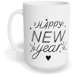 Hrnek klasický velký s vlastním potiskem - Happy new year
