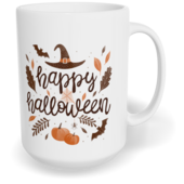 Hrnek klasický velký s vlastním potiskem - Happy Halloween