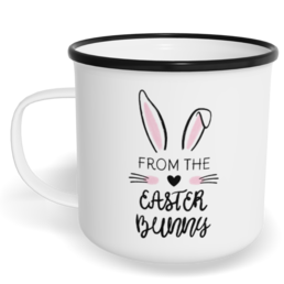 Hrnek plecháček s potiskem na míru - Easter bunny