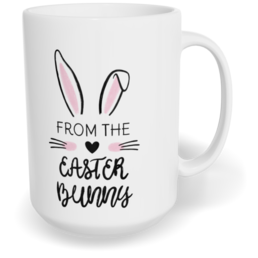 Hrnek klasický velký s vlastním potiskem - Easter bunny