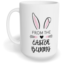 Hrnek klasický velký s vlastním potiskem - Easter bunny