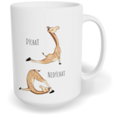 Hrnek klasický velký s vlastním potiskem - Dýchat, nedýchat
