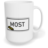 Hrnek klasický velký s vlastním potiskem - Dycky most
