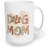 Hrnek klasický velký s vlastním potiskem - Dog mom