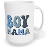 Hrnek klasický velký s vlastním potiskem - Boy mama