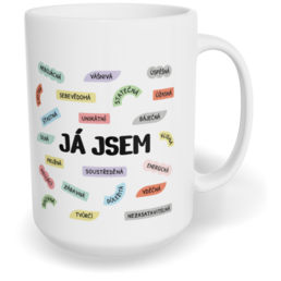 Hrnek klasický velký s vlastním potiskem - Já jsem