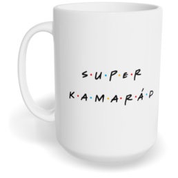 Hrnek klasický velký s vlastním potiskem - Super kamarád