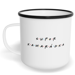 Hrnek plecháček s potiskem na míru - Super kamarádka