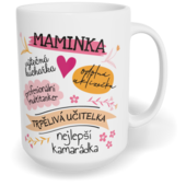 Hrnek klasický velký s vlastním potiskem - Moje maminka
