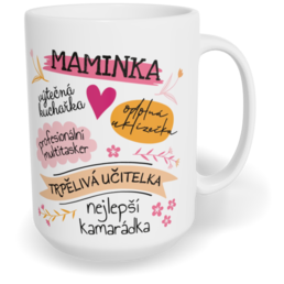 Hrnek klasický velký s vlastním potiskem - Moje maminka