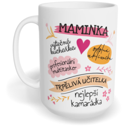 Hrnek klasický velký s vlastním potiskem - Moje maminka
