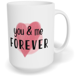 Hrnek klasický velký s vlastním potiskem - You and me forever