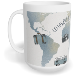 Hrnek klasický velký s vlastním potiskem - Travel