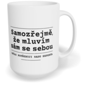 Hrnek klasický velký s vlastním potiskem - Sám se sebou