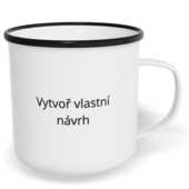 Hrnek plecháček s potiskem na míru - Prázdný