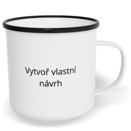Hrnek plecháček s potiskem na míru - Prázdný