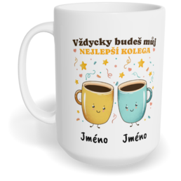 Hrnek klasický velký s vlastním potiskem - Nejlepší kolega