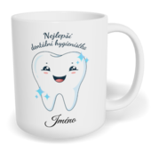 Hrnek klasický malý s vlastním potiskem - Nejlepší dentální hygienistka