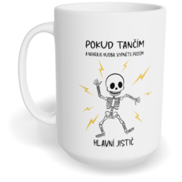 Hrnek klasický velký s vlastním potiskem - Vypněte hlavní jistič