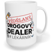 Hrnek klasický velký s vlastním potiskem - Lékárník