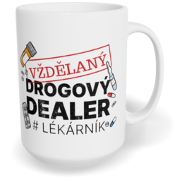 Hrnek klasický velký s vlastním potiskem - Lékárník