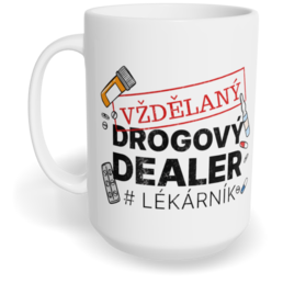Hrnek klasický velký s vlastním potiskem - Lékárník