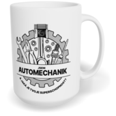 Hrnek klasický velký s vlastním potiskem - Automechanik