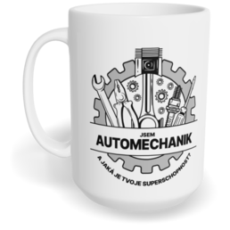 Hrnek klasický velký s vlastním potiskem - Automechanik