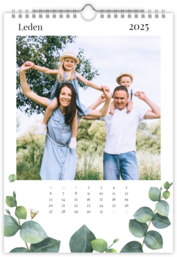 Fotokalendář nástěnný na výšku - Eukalyptus