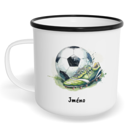 Hrnek plecháček s potiskem na míru - Fotbal vol. 1